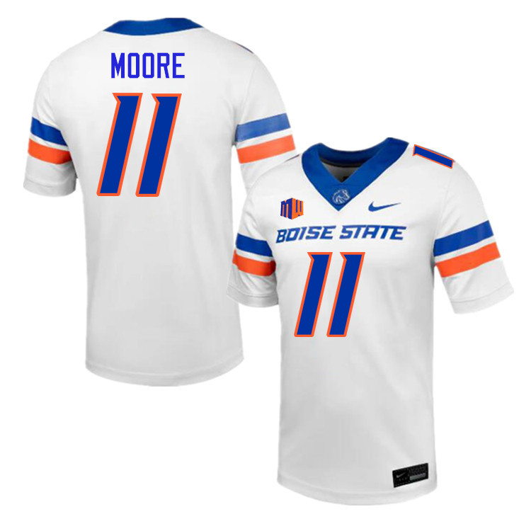 Kellen Moore Jersey, Boise State Broncos #11 Kellen Moore Football Jersey College Uniforms-White